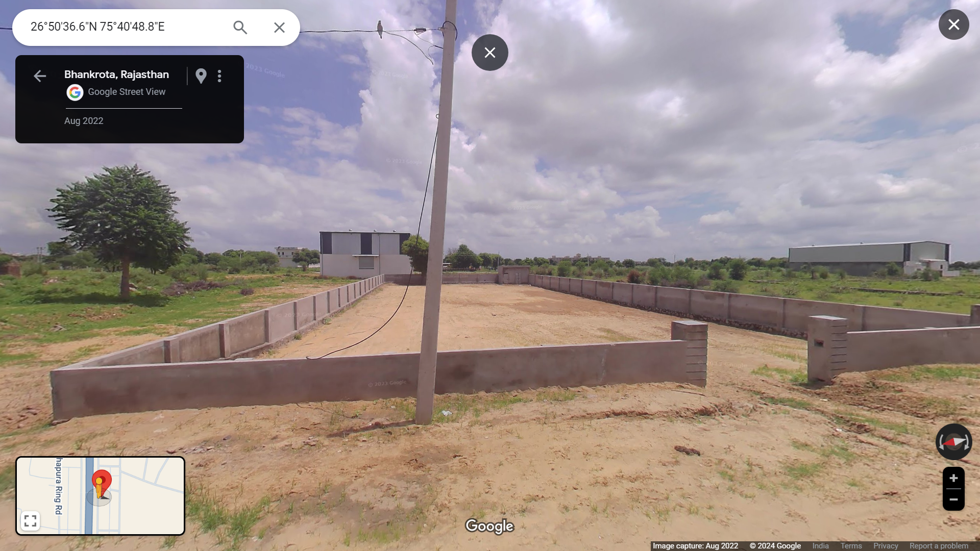 To Let 1250 sq meter plot for Rent on inner ring road, mahapura, near ajmer road for warehouse, etc-Others-Jaipur